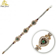 Gümüş Otantik Taşlı Biezik /Bileklik